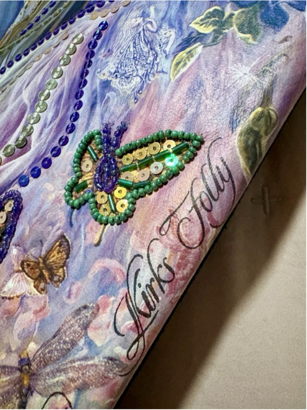 Rare Kirks Folly Josephine Wall Goddess Fairy Butterfly Large Tote Bag - Picture 7 of 12